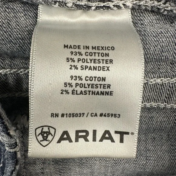 Ariat Jeans Womens 31 L (32x34) Tall Bootcut Mid Rise Western Outdoors Cowgirl - Picture 16 of 16